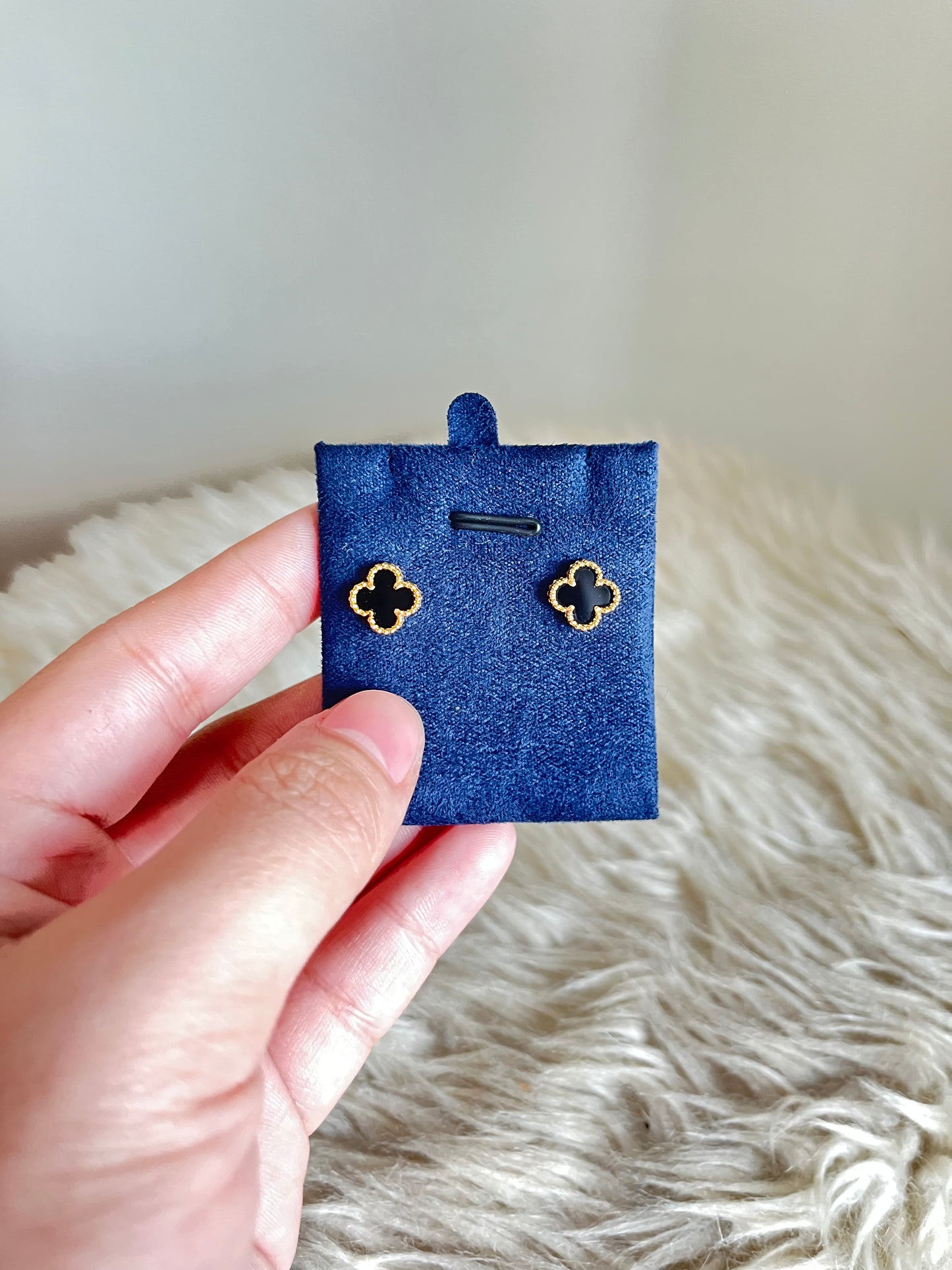 Alhambra Black Onyx Earrings