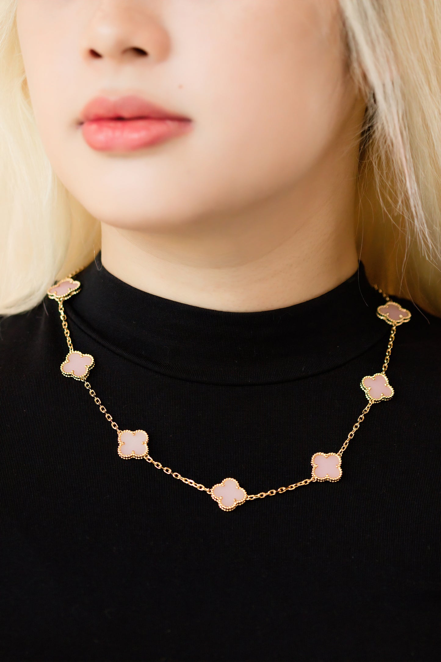Alhambra Pink Necklace