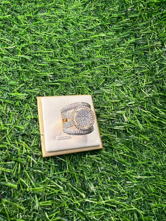 ring with cubic zirconian size 7