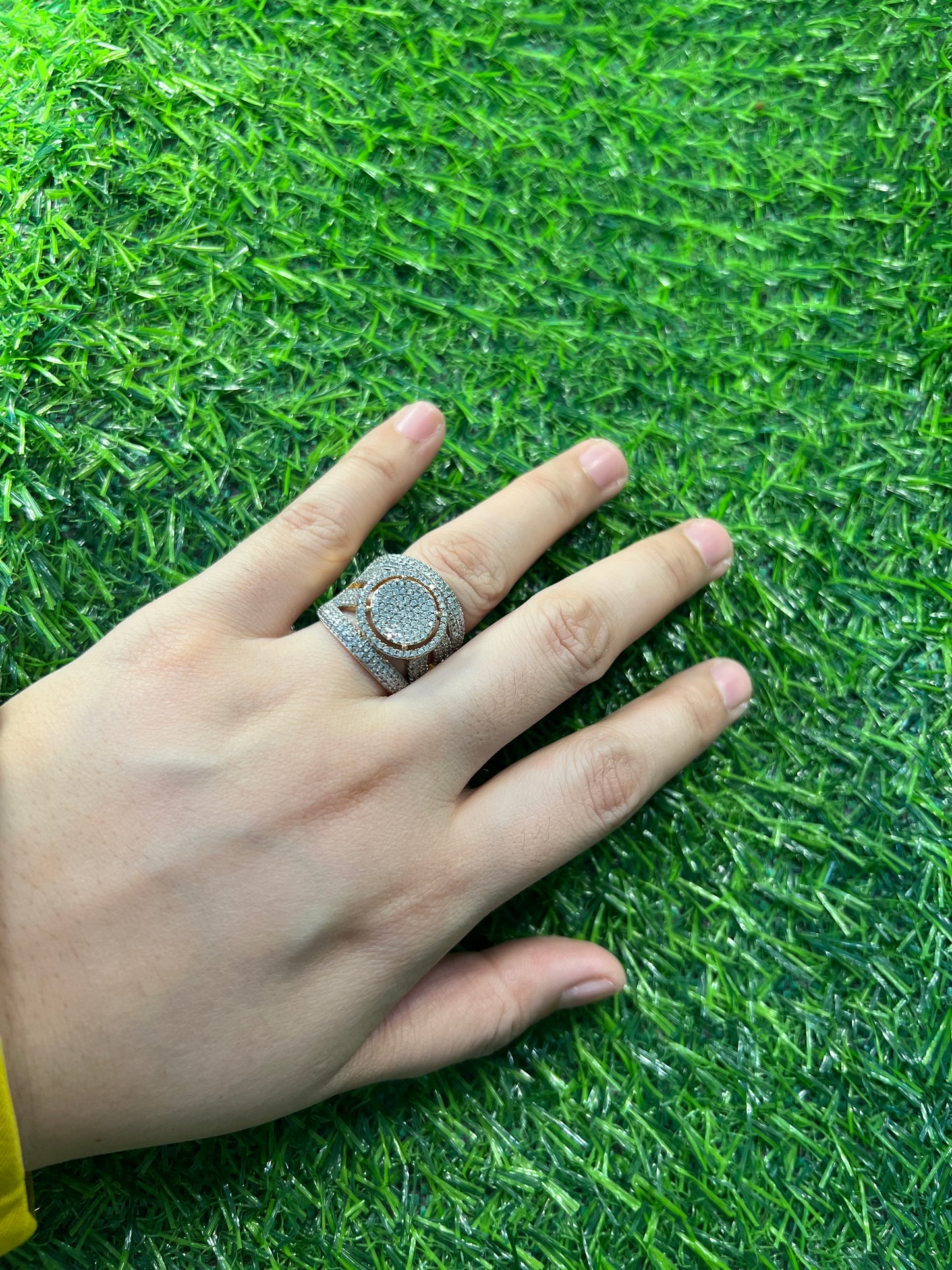 ring with cubic zirconian size 7