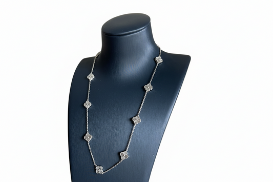 Alhambra Whitegold Color Necklace
