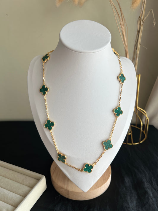 Alhambra Malachite Necklace