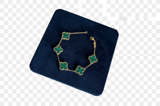Alhambra Malachite Bracelet